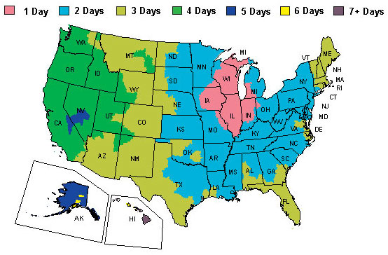 Map of USA