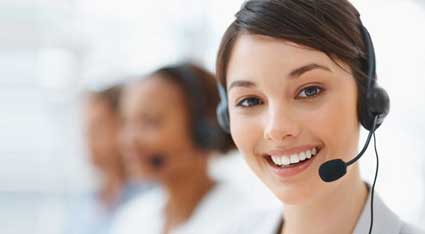 call center customer service worker
