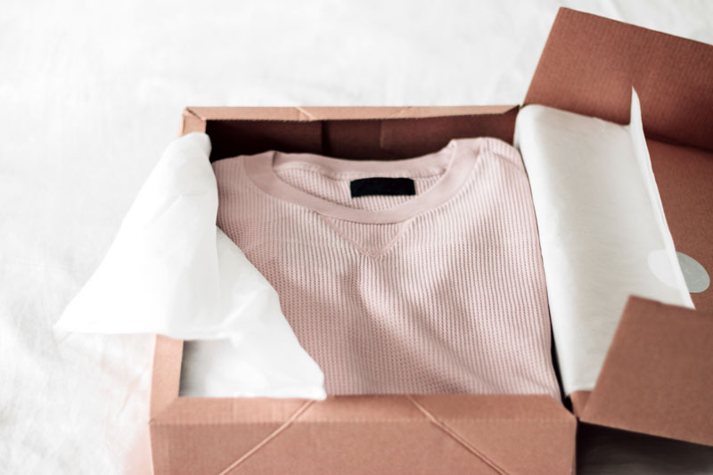 box of clothes