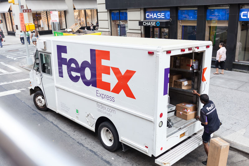 fedex delivery truck