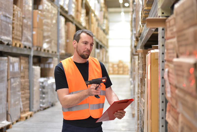 worker in fulfillment center